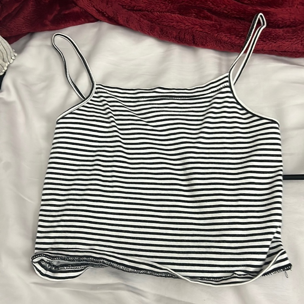Striped crop top